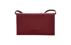 Gucci Microguccissma &apos;GG&apos; Burgundy Red Womens Wallet Crossbody Handbag