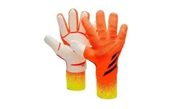 Falcon Blackout Hybrid Goalkeeper Gloves Adult and Child，Football Goal Protection for Children&comma; Teenagers & Adults &comma;Orange，Size 9&num;