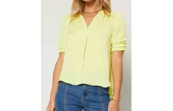 Current Air Sabrina Joe Top In Yellow