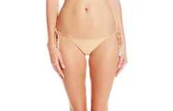 Pq Swim Women&apos;s Adjustable Tie Strap Teeny Bikini Bottom Swimsuit In Lux