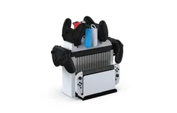 Switch OLED Multifunctional Storage Dish Rack&comma; NS Left and Right Gamepad 6-in-1 Charging Dock