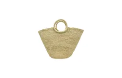 Shebobo Santa Monica Braided Straw Basket Bag In Tan