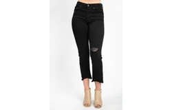 Levi&apos;s 724 High Rise Straight Jeans In Black Pixel