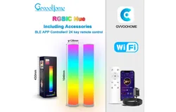 Colorful atmosphere light Bluetooth floor light APP Living room reading light living room bedside atmosphere light WIFI Graffiti RGBW Magic Floor Lamp (twoset)