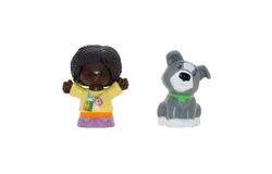 Fisher-Price Little People&comma; Ni&ntilde;a y Perro Gris