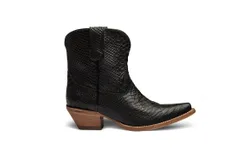 Buck & Brana Women&apos;s Austin Anaconda Western Booties In Black