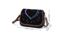 No Story Should End Too Soon Heart Dragonfly Vintage Crossbody Bag for Women Medium Leather Hobo Bags Shoulder Bag Classic City Leather Satchels