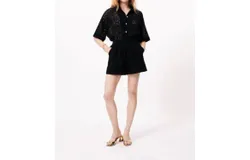 Frnch Chiara Woven Shorts In Black