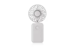 Handheld Fan&comma; Portable Folding Mini Fan&comma; USB Rechargeable Fan with Lanyard&comma; 3-Speed &ZeroWidthSpace;&ZeroWidthSpace;Low Noise&comma; Small Pocket Fan for Car Outdoor Camping Office Home Travel&comma; White