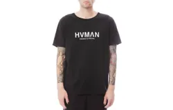 Hvman Men&apos;s Basic Logo Crew Neck Tee In Black