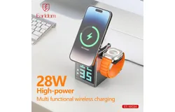 Multi-functional 5-in-1 magnetic wireless charger Magsafe for Huawei Apple folding fast charge