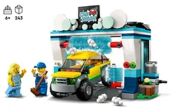 LEGO City Car Wash 60362 Building Toy Set&comma; Fun Gift Idea for Kids Ages 6&plus;&comma; Features Spinnable Washer Brushes and Includes an Automobile and 2 Minifigures