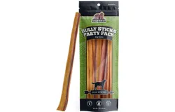 All Natural 8-12" Bully Sticks for Medium & Large Dogs Healthy Long Lasting Chews Variety Party Pack 100% Beef Single Ingredient Low Odor Rawhide Free 1 lb. Bag