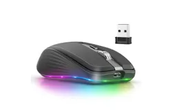2&period;4G Bluetooth 5&period;1 Wireless Mouse ABS Silent Mouse 2400dpi