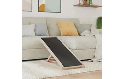 Dog Ramp Gray 39&period;4"x15&period;7" Solid Wood Fir