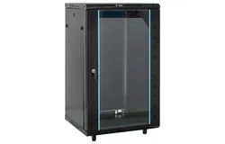 18U Network Cabinet 19" IP20 Black 23&period;6"x23&period;6"x39&period;4"