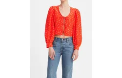 Levi&apos;s Fawn Tie Blouse In Red