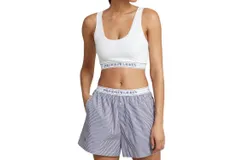 Polo Ralph Lauren Repeat-Logo Scoop Cropped Tank In White Cloud