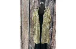 L&b Creations Sequin Duster In Gold