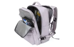 Durable Travel Backpack&comma; Carry On Backpack for Men Women Airline Approved&comma; Large Waterproof College Business Work Hiking Casual Daypack Bag&comma; Fits 16" Laptop