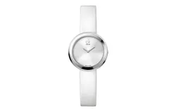 Reloj Calvin Klein Mujer &vert; Coleccion Firm &vert; Modelo K3N231L6 &vert; Caja Redonda &vert; Ø 29mm Acero inoxidable &vert; Cierre Hebilla &vert; Movimiento Cuarzo &vert; Dial Plateado &vert; Cristal Mineral &vert; Correa Cuero Blanco &vert; 30m &sol; 3 ATM &vert; Línea Clásico