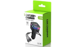 66w Fast Charger Car Charger Bluetooth Player With 1&period;5m Fast Charging Cable Support Micro&sol;Lighting&sol;Tpc Interface