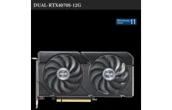 Dual GeForce RTX 4070 SUPER12GB GDDR6X graphics card&comma; axial fan&comma; 2&period;56 slot design
