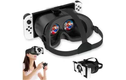 Upgraded VR Headset for Nintendo Switch & Switch OLED Model&comma; Switch VR Glasses with Adjustable HD Lenses and Comfortable Head Strap&comma; Labo VR Kit 3D Goggles for Switch Accessories &lpar;Orange&Blue&rpar;
