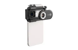 APEXEL APL-MS200 200X Mobile Phone Microscope Lens with LED/ UV Lights Built-in CPL Filter Battery Microscope Attachment Phone Micro Lens with Universal Phone Clip Replacement for iPhone 15/14/13/12
