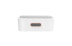 Ultrasonic Jewelry Cleaner Low Noise Adjustable White Ultrasonic Cleaner Professional ABS Ring&comma; Earring and Eyeglass Cleaner &lpar;White&rpar;