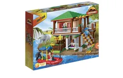 BanBao Interlocking Blocks Safari Tour Building Set &lpar;456 Pieces and 5 Mini-Figures&rpar;