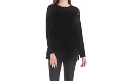 Love Token Evangeline Layer Sweater In Black