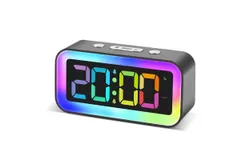 Digital Alarm Clock - Easy to Operate&comma; Large Night Light&comma; Alarm Clock&comma; Snooze Function&comma; Omni-directional Brightness Adjuster&comma; LED Digital Display