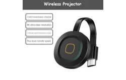 Wireless screen projector same-screen converter car projector 4K HD HDMI suitable for Huawei Xiaomi Apple iPhone black