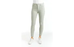Tractr Mona High Waist Skinny Crop Jean In Sprig