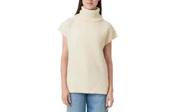 Habitual Turtleneck Sweater Vest In Birch