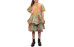 Jnby Kids Print Ruffle Layers Skirt In Pastel