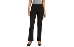 Jag Mid Rise Pull-On Boot Cut Pants In Black