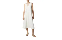 Saint Art Nadine V Neck Dress In Ivroy