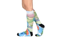 Birds' Eye View Pattern CoolMax Socks, Nature Collection for Men & Women Eco-Friendly Crew Socks