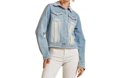 Andree By Unit Above All Odds Denim Jacket In Light Wash