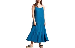 Tribal Frill Maxi Dress In Oceanside