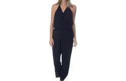 Green Dragon Halter Jumpsuit In Black