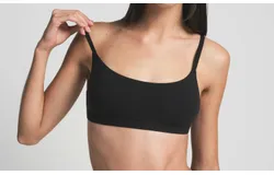 Skims Fits Everybody Scoop Bralette In Onyx