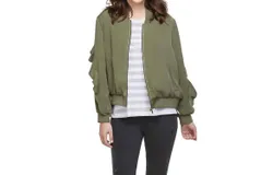 Mudpie Nolan Bomber Jacket In Olive