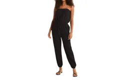 Z Supply Kiara Gauze Jumpsuit In Black