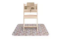 Baby Splat Mat 42&period;5x42&period;5 Inch &lpar;Retro Flowers&rpar; &vert; Water Resistant for Under High Chair and Infant Play