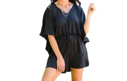 Geegee Sunset Boulevard Romper In Black
