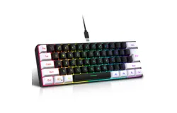 61-key wired mini membrane keypad mini gaming keyboard simple mechanical feel