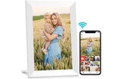 Digital Picture Frame WiFi 10&period;1 inch Digital Photo Frame Auto-Rotate & Slideshow Electronic Picture Frame HD IPS Touch Screen&comma;Great&comma; Easy to Set up and use Share Photos&sol;Videos Best Gift&comma;White